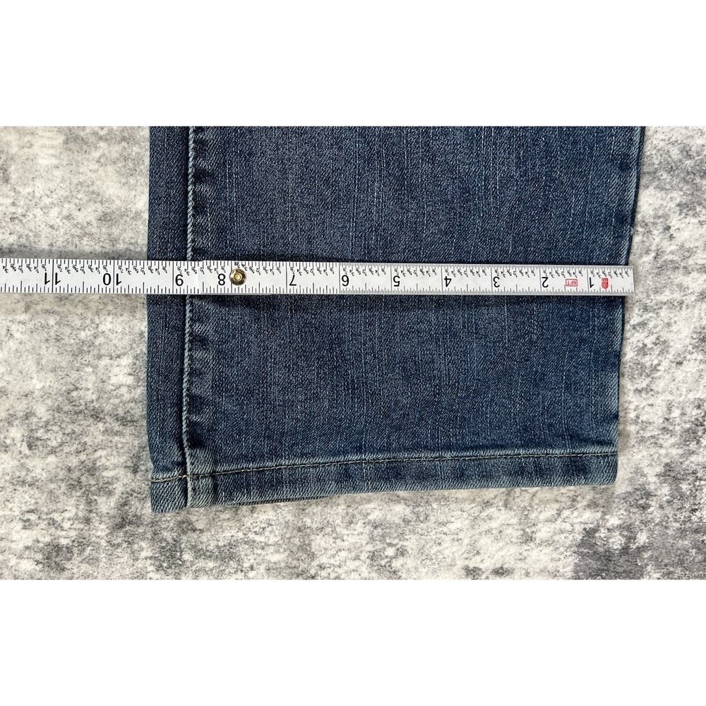 Y2K Tommy Hilfiger Hipster Bootcut Jeans Womens 34x32 Blue Denim Hip Hop Grunge - Picture 16 of 16